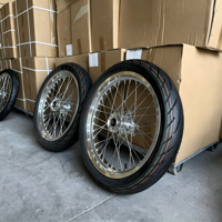 Roues Supermoto universelles pour Surron Ultra Bee X avec jantes chromées de 17 pouces pour kit de conversion de course sur route
