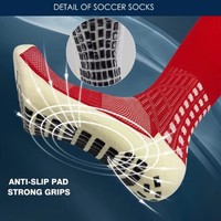 Chaussettes de football antidérapantes de haute qualité 2026-3 en gros – Chaussettes de sport premium pour hommes en stock