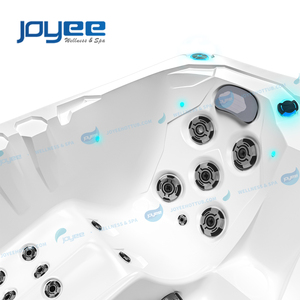 JOYEE Vasche Idromassaggio per 3 Persone, Jacuzzi da Esterno con Sistema Audio <span class=keywords><strong>e</strong></span> Massaggio, Vasche Idromassaggio <span class=keywords><strong>e</strong></span> Spa - Product Image 4