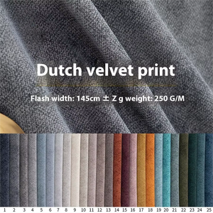 100% polyester siêu mềm composite không thấm <span class=keywords><strong>n</strong></span>ướ<span class=keywords><strong>c</strong></span> nhung in vải sợi ngang Hà Lan Fleece sofa vải cho nhà dệt Lisi Fleece - Product Image 2