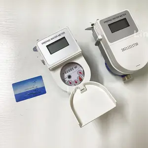 Medidor de agua IOT multiparámetro prepago, 1/2 ", pantalla LCD inteligente, Digital, 50mm, 15mm