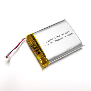 Oem Odm Kleine Lithium Polymeer <span class=keywords><strong>3</strong></span>.7V 950Mah 803040 Oplaadbare Lipo Batterij - Product Image 2