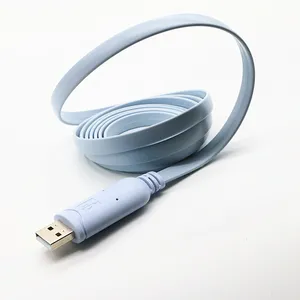Unioncables USBコンソールケーブル、Ciscoルーター/APルーター/スイッチ/Windows 7、8 (1.8m、青) 用のUSB-RJ45コンソールケーブル