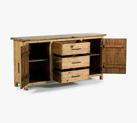 Furnitur Ruang Makan Modern Bufet Kabinet Bufet Kayu Meja Prasmanan