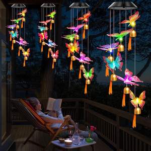 Campanas de Viento Solares Colgantes de Hierro Forjado al por Mayor para Decoración de Jardín, Hogar y Exteriores - Product Image 3