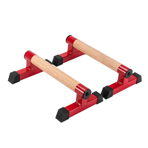 Meilleures ventes : Ensemble de barres de pompes et de parallettes en bois pour exercices de pompes et dips, avec poignées en bois, pour la gym - Product Image 2