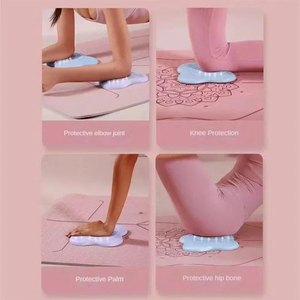 Protector de rodilla y muñeca antideslizante de color sólido, almohadilla protectora de codo de espuma suave, soporte, 1 unidad, protector de rodilla, tapete de yoga antideslizante - Product Image 3