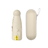 Hot-Selling 6K Mini parapluie de poche pliable portable personnalisable conception manuelle classique pour les cadeaux d'affaires de soleil en plein air