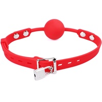 Gag médical en Silicone, gant à bille avec sangle, boule