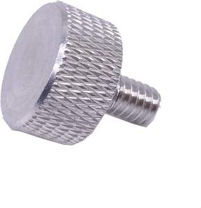 1/4-20x3/4 inch chủ đề 303 thép không gỉ kim cương có khía ngón tay cái vít knobs với vai thẳng không gỉ ngón tay cái vít - Product Image 4