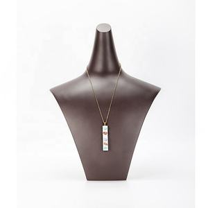 Grosir trendi alami Selenite Mineral titik liontin mode kuarsa batu pesona perhiasan - Product Image 5