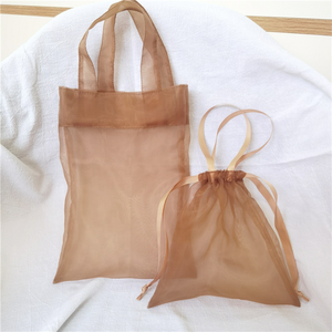 Bolsa de Organza Gruesa y Transparente de Alta Calidad para Regalos, Bolsa de Almacenamiento, Linda Bolsa de Organza con Asa - Product Image 2