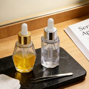 Custom Luxury 15ml 40ml Custom Color Empty Essential Oil <b>Glass</b> <b>Dropper</b> <b>Bottle</b> with Hot Stamping for Serum Skincare Oil - Product Image 3