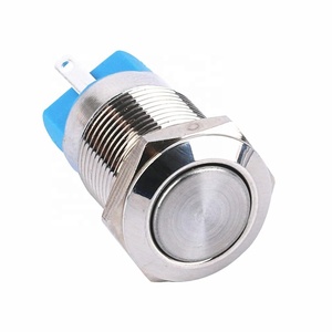 12mm 온 오프 스위치 미니 220 볼트 방수 소형 전력 금속 자동 잠금 푸시 버튼 온/오프 스위치 - Product Image 1
