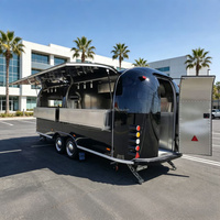 Hot Sale Stainless Steel Vintage Trailer Fully Equipped Kitchen Mobile Pizza Food Truck Mobile <strong>Beer</strong> Bar with Wheels Food Trailer