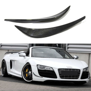 Nuevas Aletas Decorativas Laterales para Parachoques Delantero, Estilo Aleta de Tiburón, Protección de Fibra de Carbono Autoadhesiva para Audi <span class=keywords><strong>R8</strong></span> V8 V10 <span class=keywords><strong>Spyder</strong></span> - Product Image 1