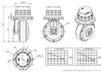 Module de direction intégré robuste OEM avec servomoteur et boîte de vitesses compacte pour chariots élévateurs automatisés (AMR) et véhicules autonomes (AGV) de logistique