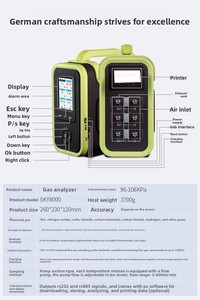 IECEX Zone 2 Portable Multi-Gas Detector IP66 4000mAh Battery Sound/<b>Light</b>/Vibration/Relay Alarms Offshore Oil Platform - Product Image 4