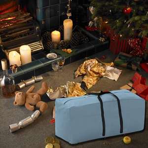 Bolsa de Almacenamiento para Muebles de Exterior de Poliéster 210T Gris, Impermeable y a Prueba de Polvo, Bolsa de Almacenamiento para Árbol de Navidad - Product Image 5