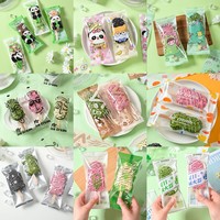 Sac d'emballage pour sucettes glacées, crème glacée, plastique alimentaire, thermoscellable, transparent, imprimé sur mesure, emballage pour desserts congelés