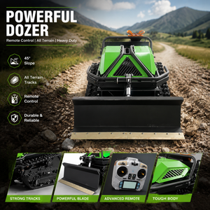 Free Shipping CE 600mm Heavy Duty Self Propelled Remote Control Industrial Grade 224cc Engine Crawler Tracked Grass <b>Cutter</b> Slope - Product Image 1