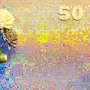 Panel de Lentejuelas Plateadas Iridiscentes para Fotografía, Fondo para Cabina de Fotos, Bodas y Fiestas, Impresionante Fondo de Pared con Lentejuelas Brillantes - Product Image 3