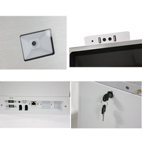 Terminal de Pago TouchWo de 32 Pulgadas con Android 12, Soporte para Kiosco, SDK, Lector de Tarjetas NFC, Impresora de Códigos de Barras, Base de Metal y Vidrio