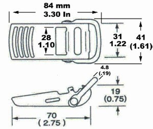 Đen 420kgs ~ 450KGS 1 "28mm trên khóa trung tâm - Product Image 5