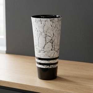 WC monobloc en céramique imprimé sur mesure, suite de salle de bain de luxe blanc et noir, cuvette de toilette à poser au sol - Product Image 4