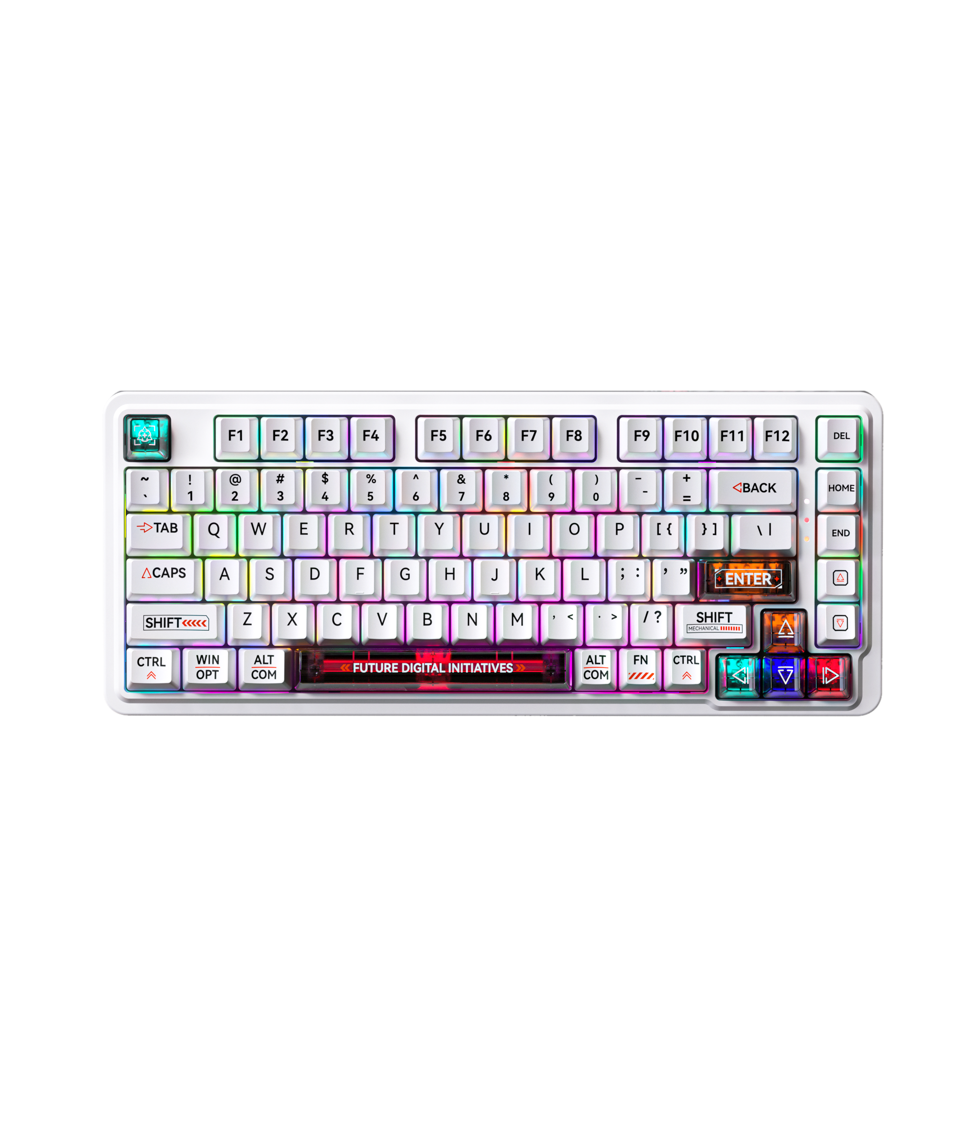 ZT82 White flashback keycaps