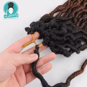 Extensiones de Cabello de Fibra de Proteína, Trenzas Suaves de Crochet de 20 Pulgadas y 24 Raíces, Estilo Gypsy Locs, Doble Trama a Máquina para Cabello Rizado, 9 Piezas/Paquete, 6-9 Paquetes - Product Image 5