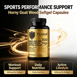 Extrait naturel de Horny Goat Weed en gélules molles 800mg 90 pièces Soutien sportif Nutrition quotidienne pour hommes actifs Complément alimentaire à base de plantes - Product Image 2