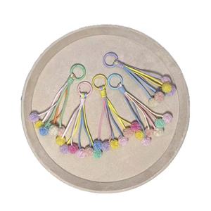 <b>Sweet</b> Style Colorful Plush Ball Keychain Pendant Wholesale Suitable for Girls As a Gift - Product Image 6