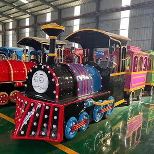 Cheap Prices Attraction Amusement Park Used Electric Train Set Kids Rides On Trackless Trains For Kids For Backyard