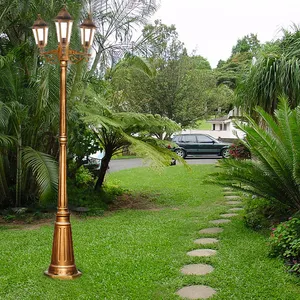Poste de luz de plástico PH6103 ip44, lámpara antigua para jardín al aire libre, precio de fábrica