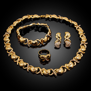 Yulaili Ultima Collezione di Gioielli 'Ti Amo <span class=keywords><strong>Xoxo</strong></span>' con Collana Abbraccio e Bacio, Modelli di Tendenza per Accessori da Matrimonio - Product Image 4