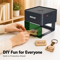 Machine de gravure laser DJ6 Pro avec six vues d'extérieur, découpeuse CNC de bureau, graveur à mise au point automatique, conception portable