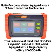 High Dynamic Time-domain Reflectometer with 1m Blind Zone OTDR Optical Fiber Fault Location and Troubleshooting Instrument