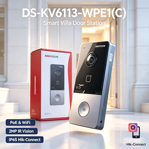 <span class=keywords><strong>Hikvision</strong></span> DS-KV6113-WPE1 C POE &ไวไฟวิลล่าดอร์สเตชั่น 2MP กล้องอินฟราเรดเครื่องอ่านการ์ดในตัว IP65 Hik-Connect APP วิดีโออินเตอร์คอม - Product Image 1
