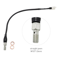 Interrupteur hydraulique accessoires de moto ligne d'interrupteur de frein modifiée M 10x1.25 1.0 coude universel à tête droite