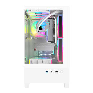 Châssis de jeu en verre trempé MATX USB 3.0 <span class=keywords><strong>Tour</strong></span> <span class=keywords><strong>vide</strong></span> légère pour PC et serveurs personnalisés avec ventilateur refroidisseur - Product Image 3