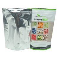 Sac à fermeture éclair vertical imprimé en couleur pour fruits secs, en matière plastique écologique, antidérapant, avec gaufrage personnalisé PX-0004