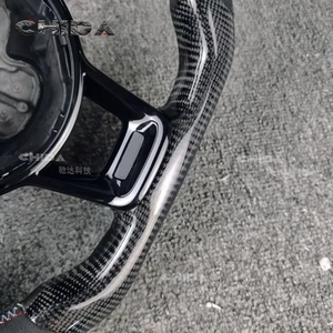 Cadre de volant en fibre de carbone adapté aux <span class=keywords><strong>Volkswagen</strong></span> Golf 7.5, VW GTI MK6, MK7, GTI MK7.5, Jetta, Passat, Golf 6, Touareg, Golf 7 - Product Image 6