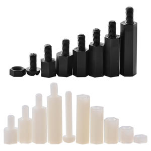 مواجهات بلاستيكية للإناث الذكور M2 M2.5 M3 M4 M5 M6 M8 4-40 6-32 8-32 10-32-20 أسود أبيض عرافة pb نايلون مواجهات - Product Image 6