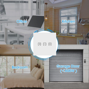 Interrupteur intelligent pour rideaux, Zigbee/WiFi en option, commande vocale avec Alexa et Google Assistant, panneau tactile prenant en charge <span class=keywords><strong>la</strong></span> programmation. - Product Image 5