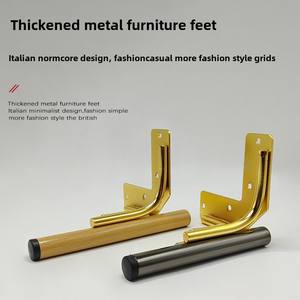 Pied de table triangulaire en métal multicolore Pied de meuble de canapé moderne et luxueux <span class=keywords><strong>Joaquin</strong></span> chromé - Product Image 3