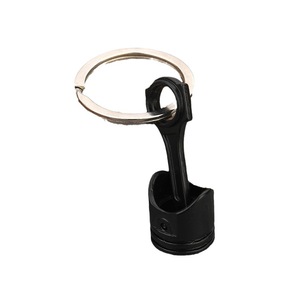 <strong>Engine</strong> Piston Rod Keychain Zinc Alloy Split Ring Gold Tone for Auto Mechanic Gift - Product Image 5