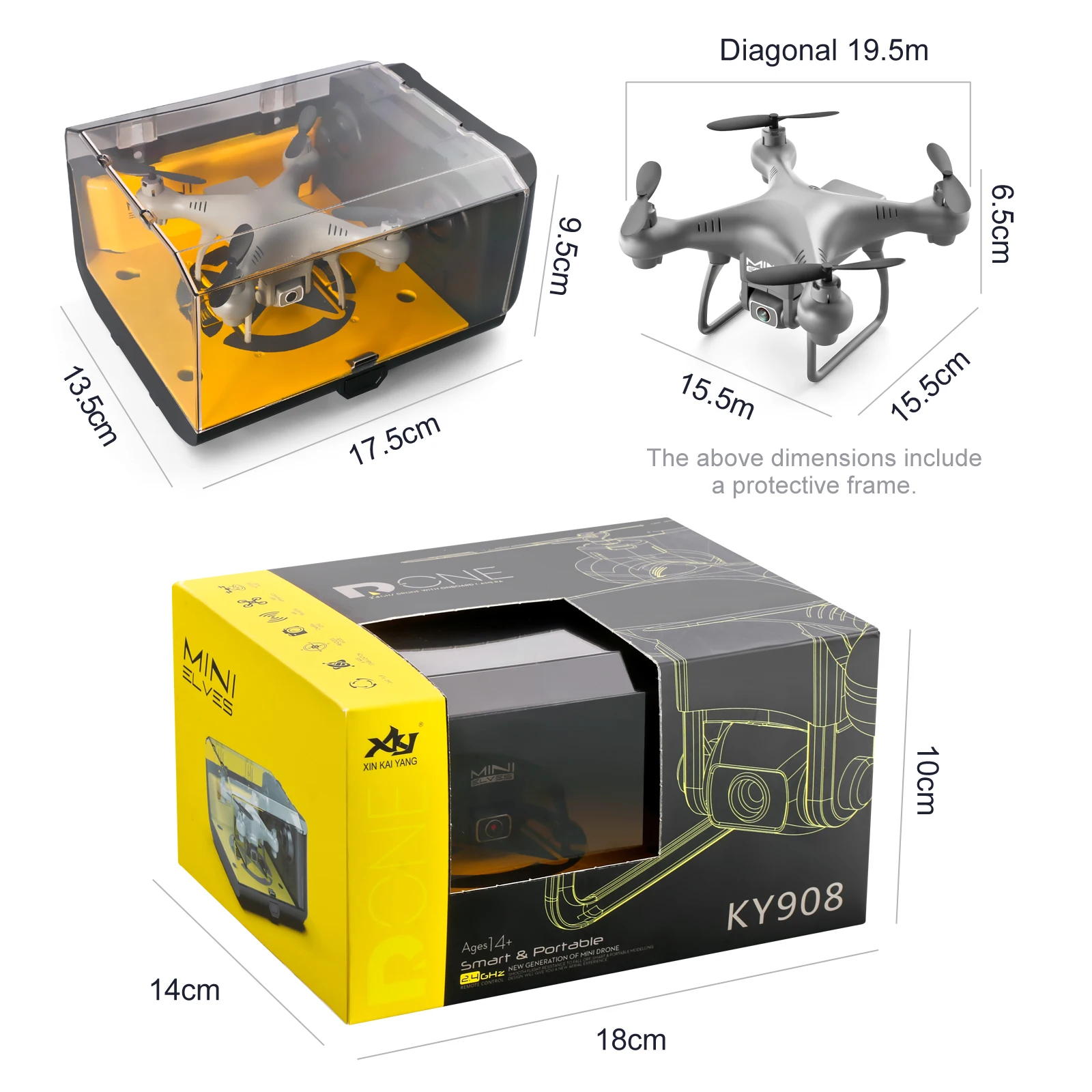 KY908 Mini Drone, ky908 mini drone with camera hd 4k prof