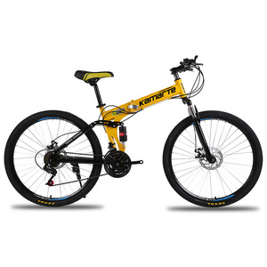 Vélo de montagne <span class=keywords><strong>pliable</strong></span> en acier à 21 vitesses de 26 pouces, capacité de charge élevée de 150 kg, vélo de cross-country - Product Image 4