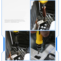 Cr-v 70pcs Kit d'outils de réparation interchangeables Jeu d'embouts de tournevis magnétiques à douille de précision pour l'électronique téléphonique